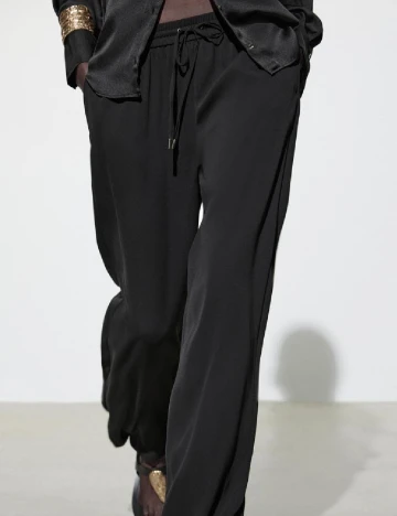 Pantaloni de pijama Zara, negru Negru