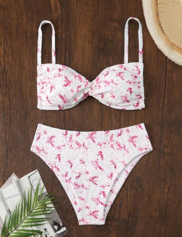 
						Costum de baie SHEIN CURVE, floral