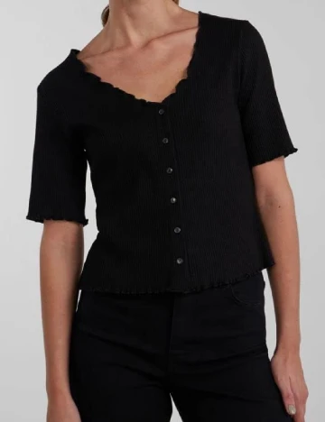 Cardigan Pieces, negru Negru