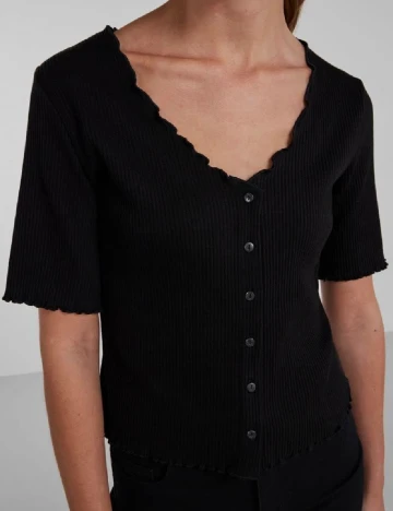 Cardigan Pieces, negru Negru