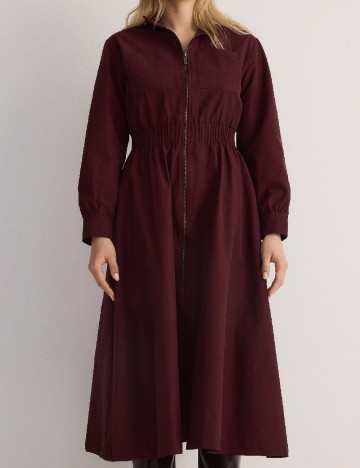 Rochie medie Reserved, visiniu