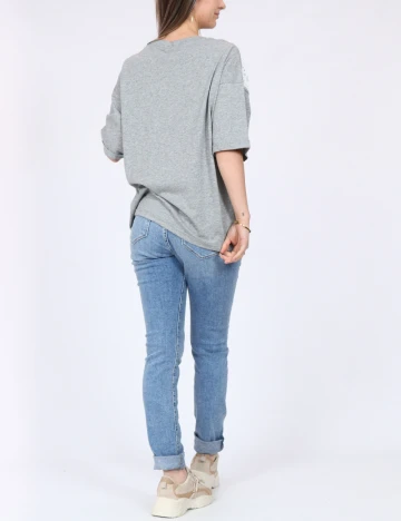 Tricou Only, gri Gri