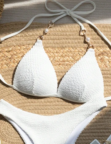 Sutien de baie SHEIN, alb