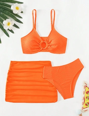Costum de baie Shein Kids, portocaliu