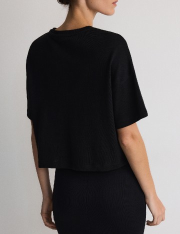 Tricou Reserved, negru
