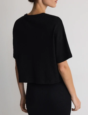 Tricou Reserved, negru