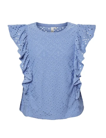 Bluza Pieces Kids, albastru Albastru