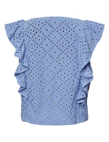 Bluza Pieces Kids, albastru Albastru