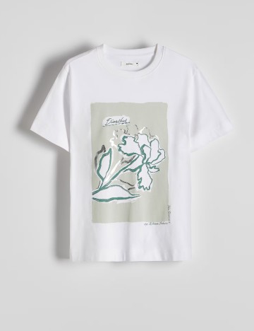 Tricou Reserved, alb