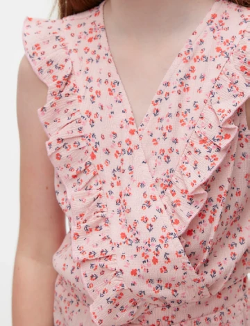 Salopeta Vero Moda Kids, roz Roz
