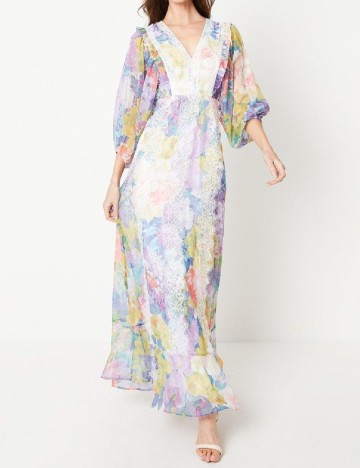 
						Rochie lunga Coast, mix culori