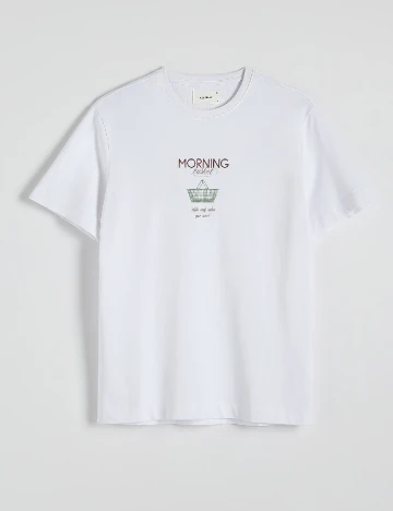 Tricou Reserved, alb
