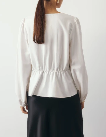 Bluza Reserved, alb Alb