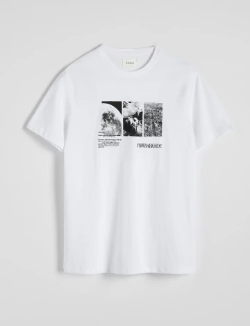 Tricou Reserved, alb