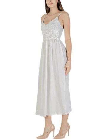 Rochie medie Vero Moda, alb Alb