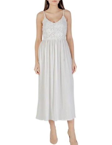 Rochie medie Vero Moda, alb Alb