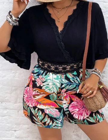 Salopeta SHEIN CURVE, mix culori