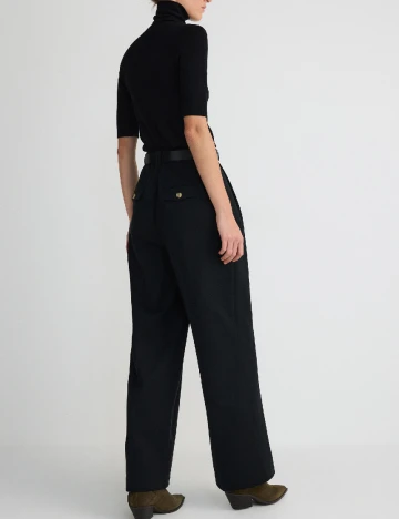 Pantaloni Reserved, negru