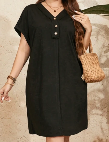 Rochie scurta SHEIN CURVE, negru Negru