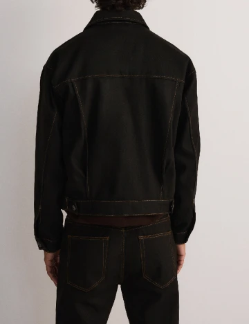 Jacheta Oversize Reserved, maro inchis