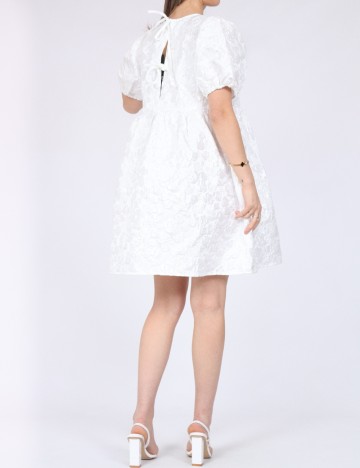 Rochie scurta Pieces, alb