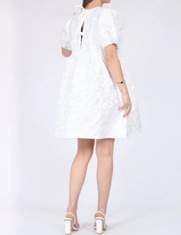 Rochie scurta Pieces, alb