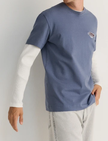 Tricou Reserved, albastru