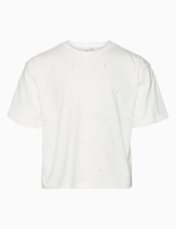 Tricou Vero Moda Kids, alb Alb