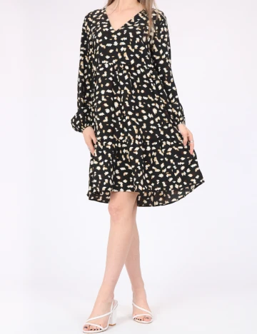 Rochie scurta Pieces, negru