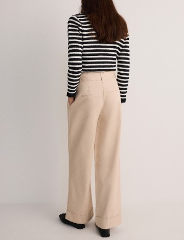 Pantaloni Reserved, bej
