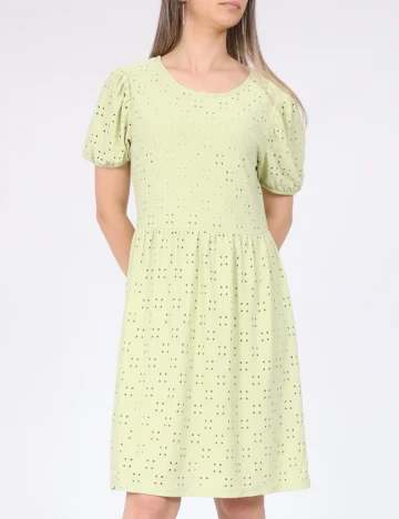Rochie scurta Pieces, verde