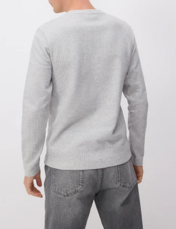Bluza Reserved, gri/alb