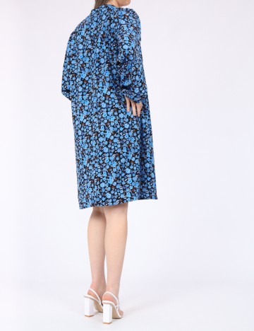 Rochie medie Pieces, albastru