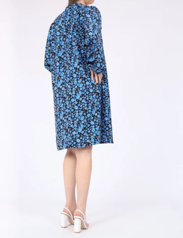 Rochie medie Pieces, albastru