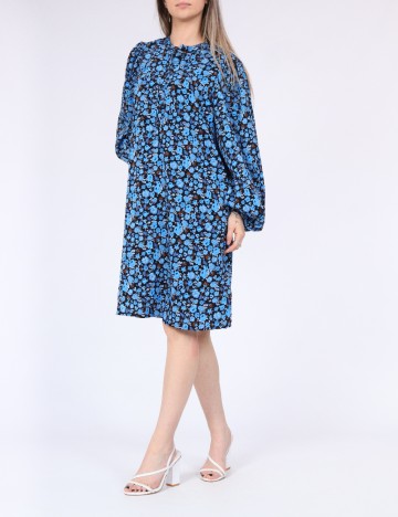 Rochie medie Pieces, albastru