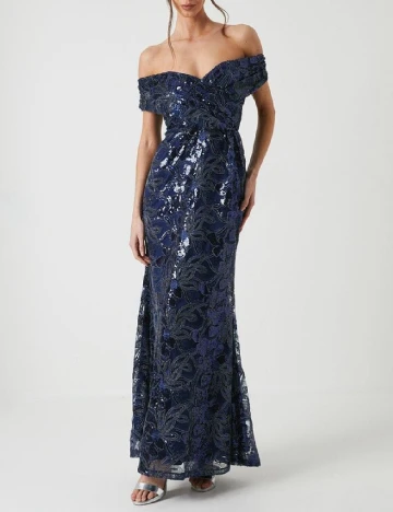 Rochie lunga Coast, bleumarin inchis