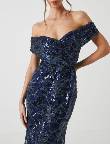 Rochie lunga Coast, bleumarin inchis