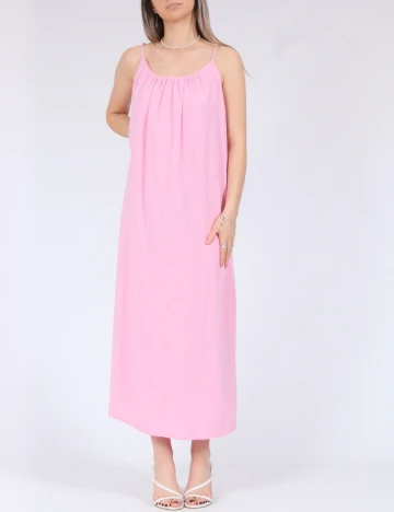 Rochie medie Pieces, roz