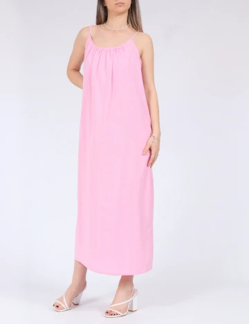 Rochie medie Pieces, roz