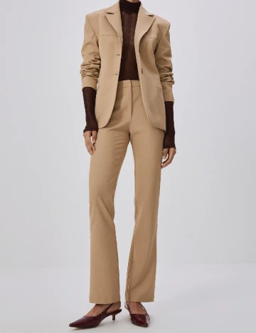 Pantaloni Reserved, maro deschis Maro