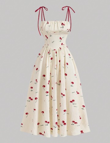 
						Rochie medie SHEIN CURVE, crem