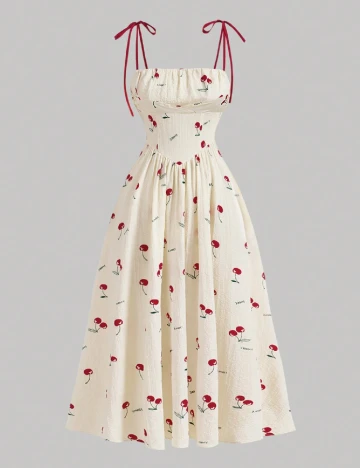 Rochie medie SHEIN CURVE, crem