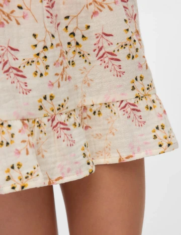 Fusta Vero Moda Kids, crem Crem