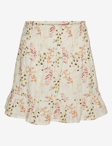 Fusta Vero Moda Kids, crem