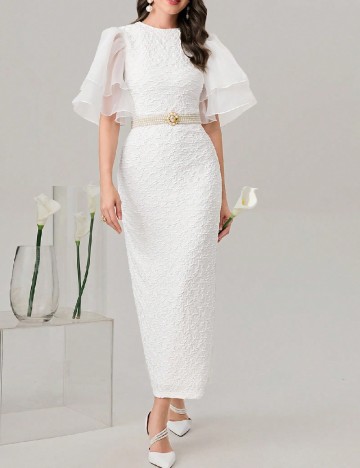 
						Rochie lunga SHEIN, alb
