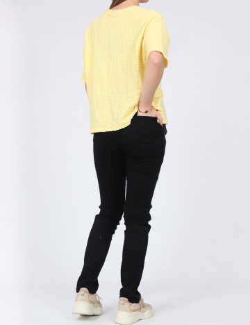 Tricou Pieces, galben