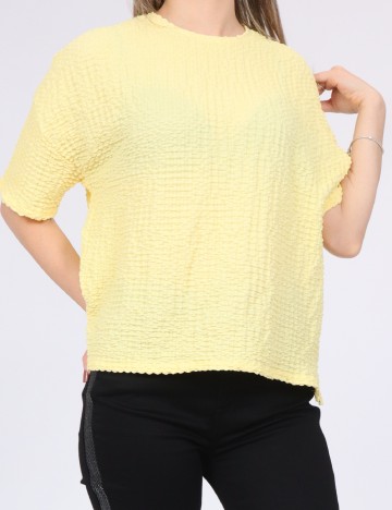 Tricou Pieces, galben