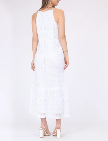 Rochie medie Pieces, alb