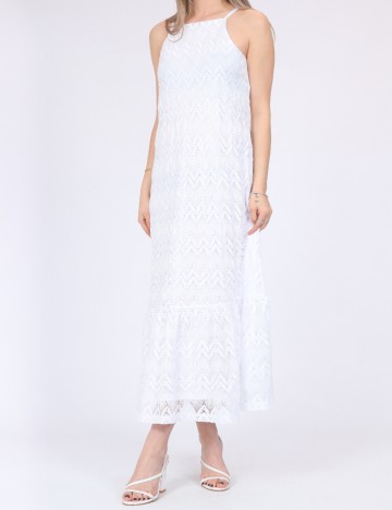 Rochie medie Pieces, alb