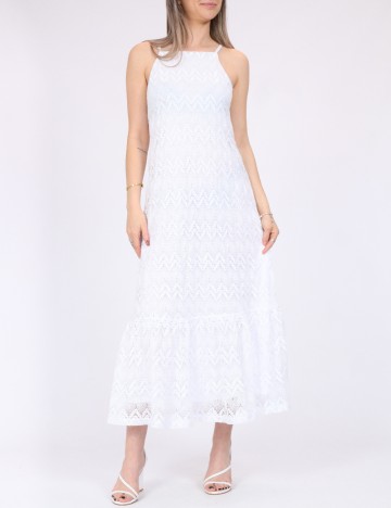 Rochie medie Pieces, alb